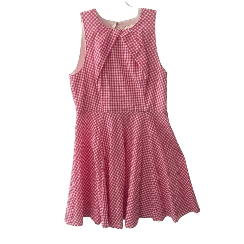 Marilyn Monroe Pink Gingham Fit and Flare Dress L 50s Rockabilly Cottagecore